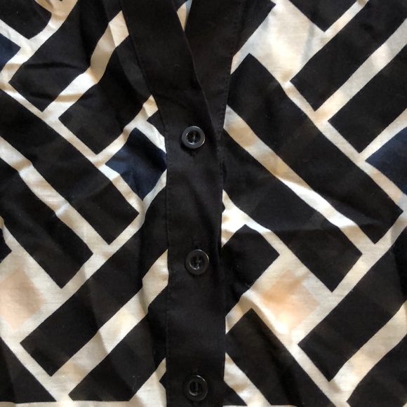 Geometric print Diane vonFurstenberg blouse - Picture 3 of 6